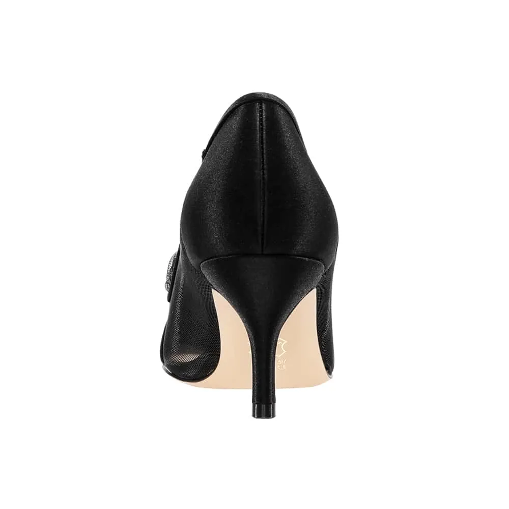 Bettey Heel in Black Smooth