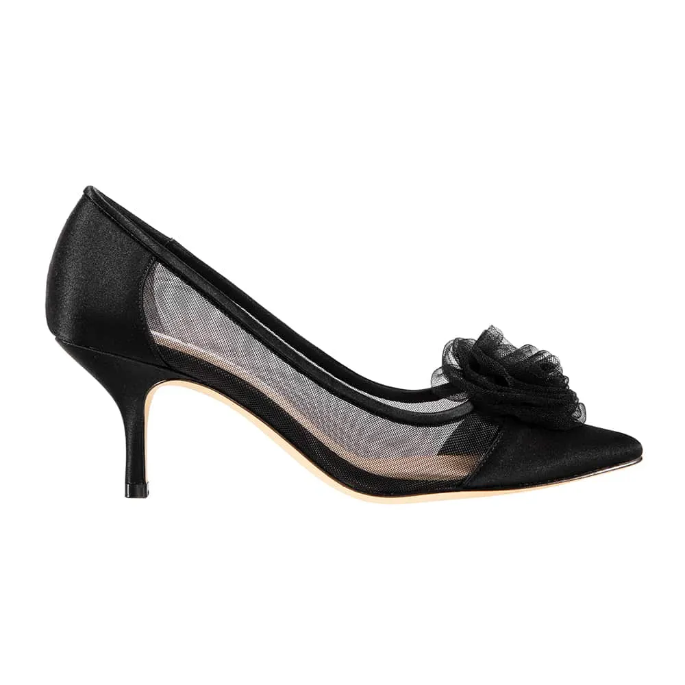 Bettey Heel in Black Smooth