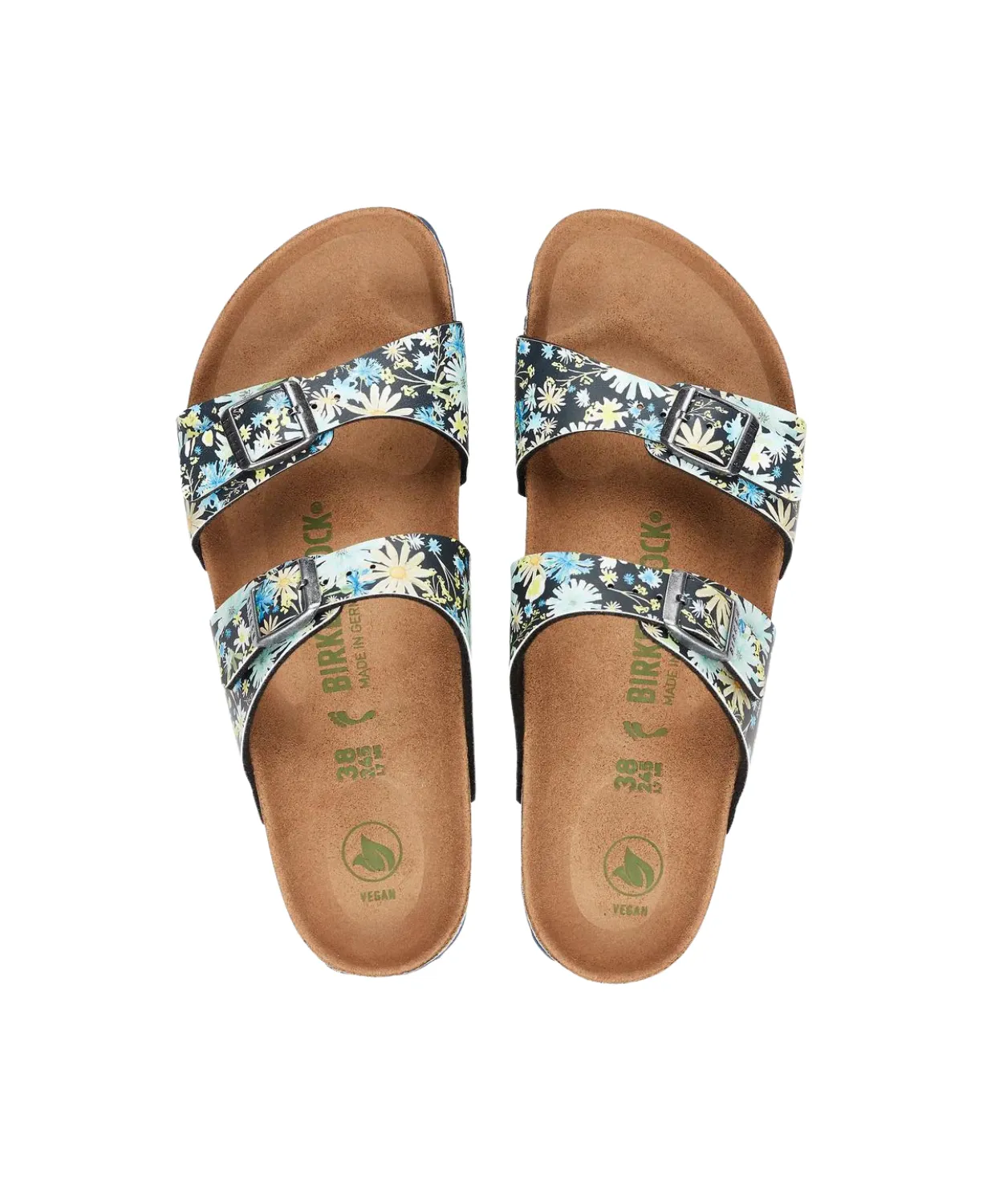 Birkenstock Sydney Birko-Flor Blue Multicolour Vegan Sandals