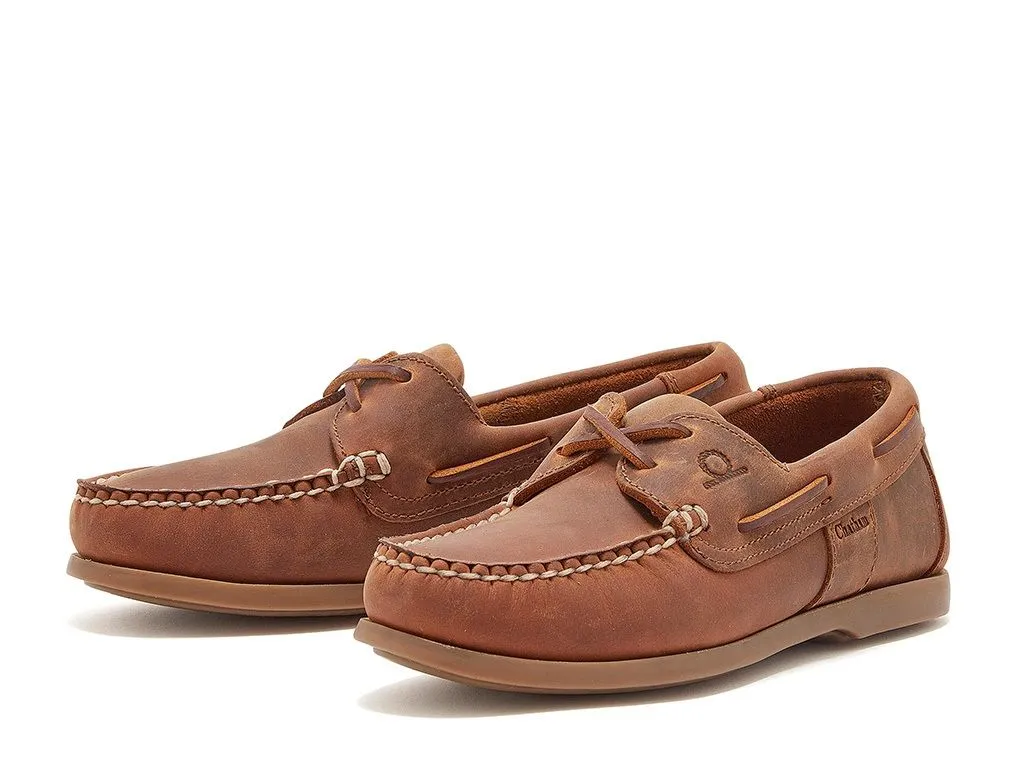 CHATHAM Ladies Java G2 Leather Sustainable Deck Shoes - Walnut