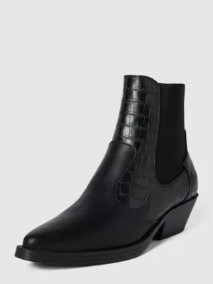 Cowboy style ankle boots model "BRONCO" Only, black