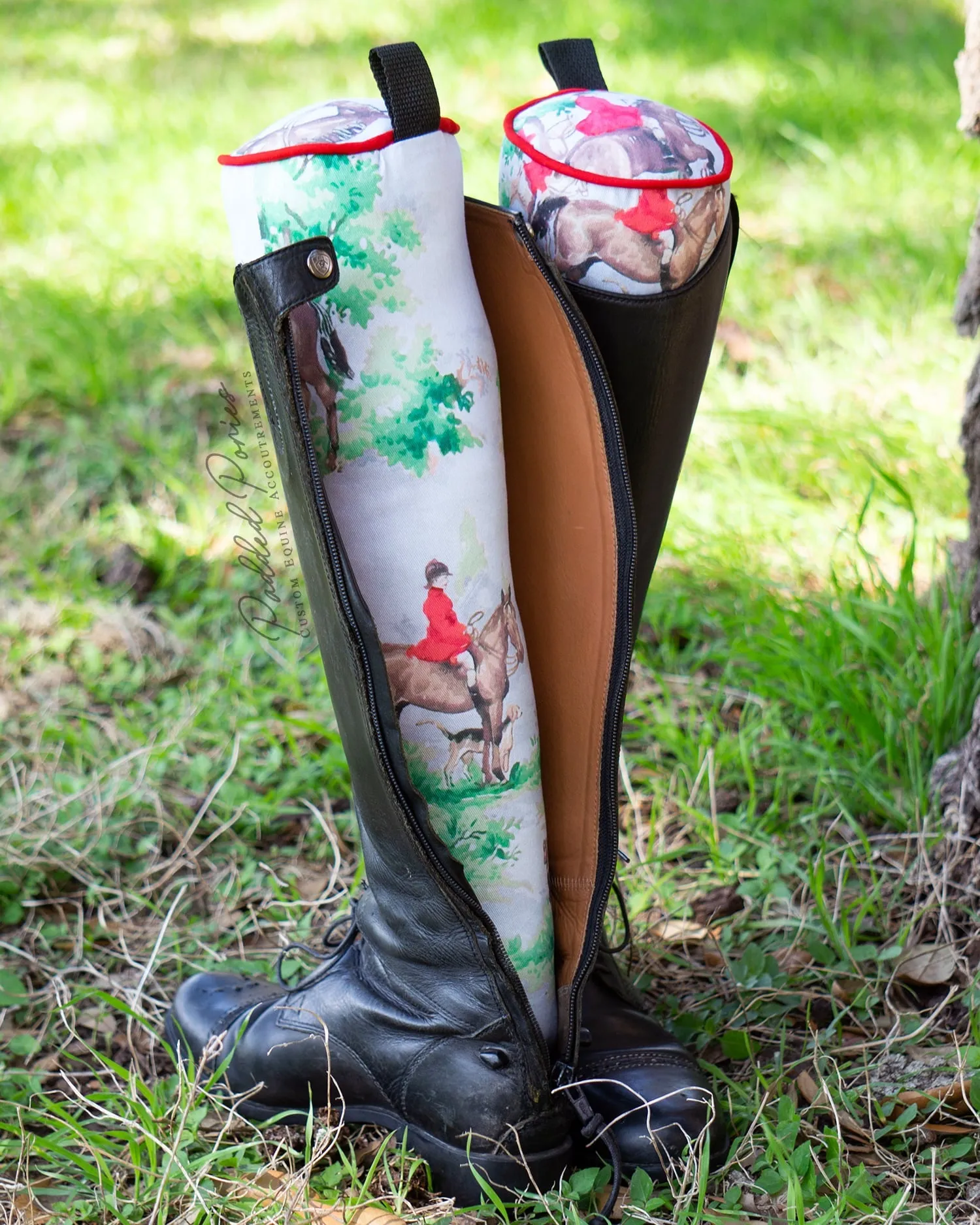 Custom Foxhunt Toile English Boot Trees