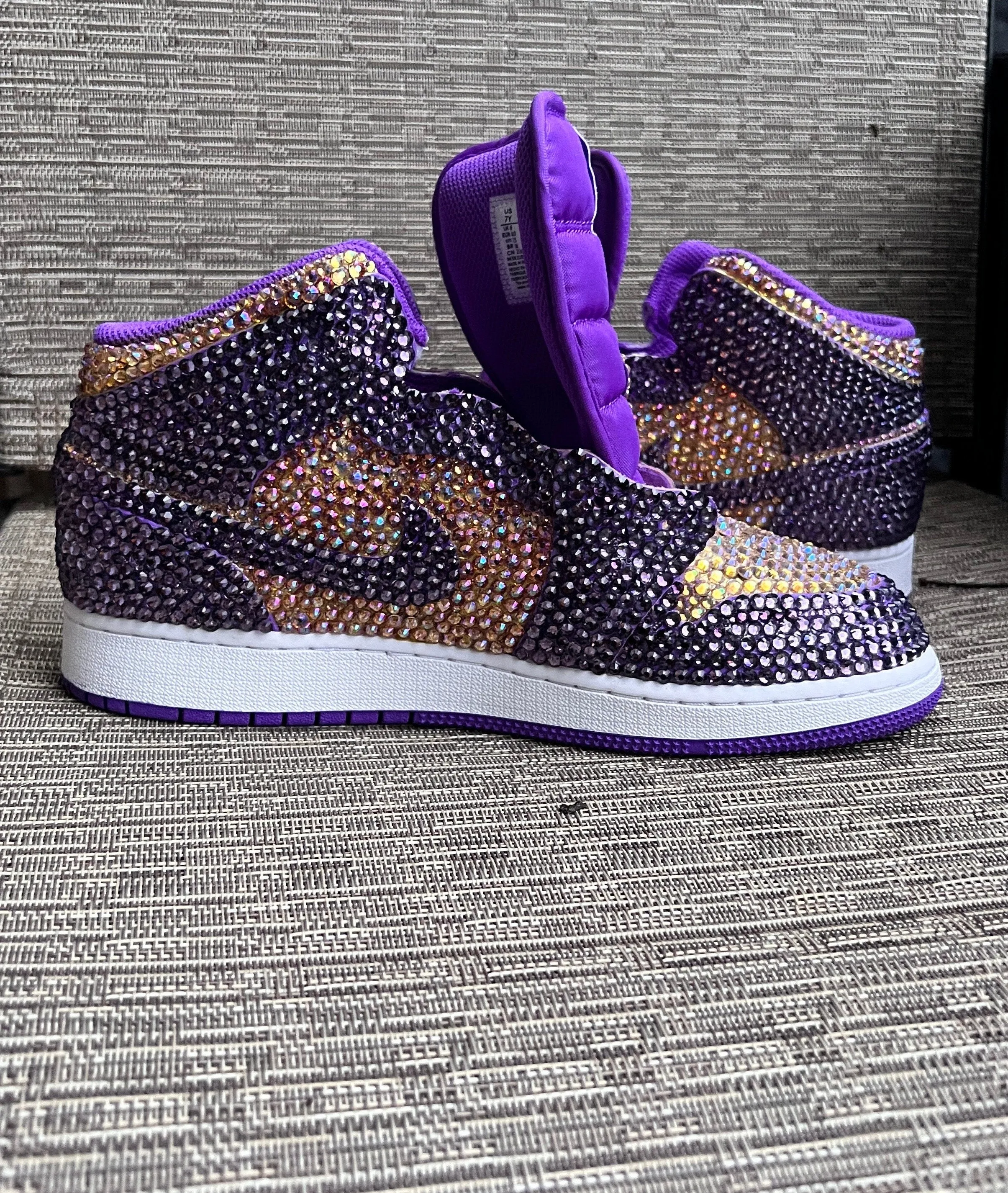 Customized bling rhinestoned Air Force 1 J1s many colors available