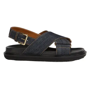 Denim Criss-Cross Sandal