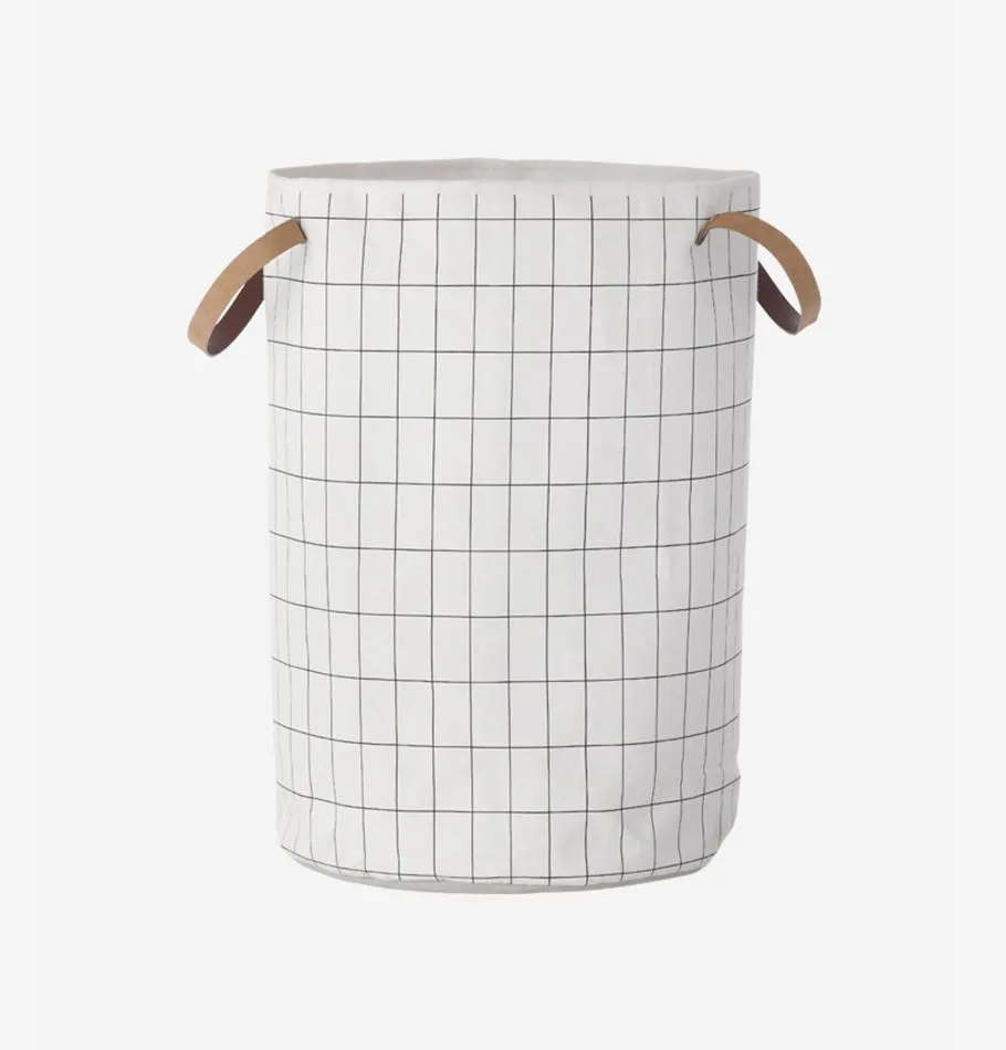 Ferm Living Large Grid Laundry Basket