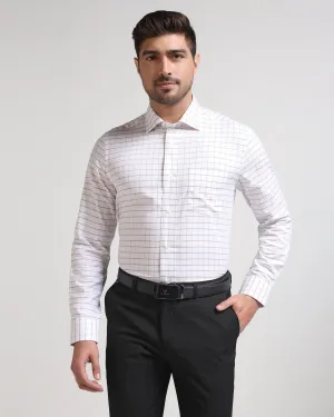 Formal Brown Check Shirt - Nilop