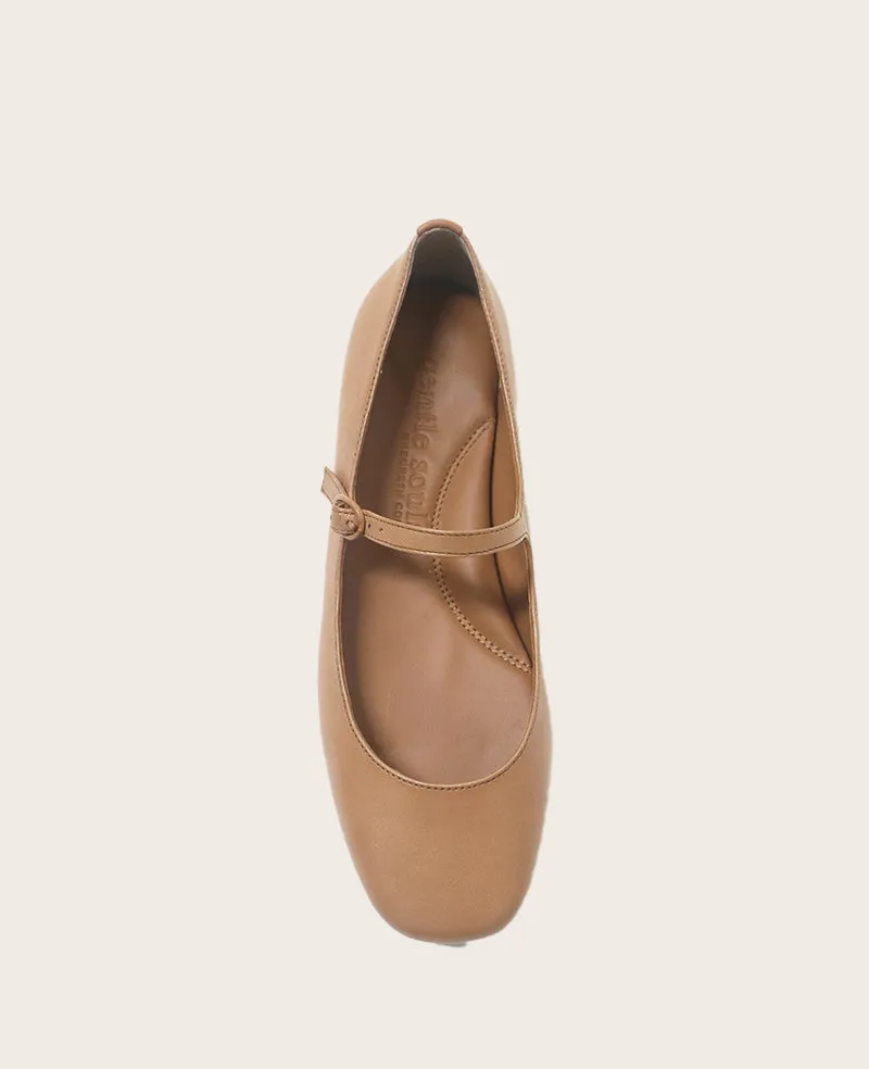 GENTLE SOULS - Wynona Leather Mary Jane Ballet Flat