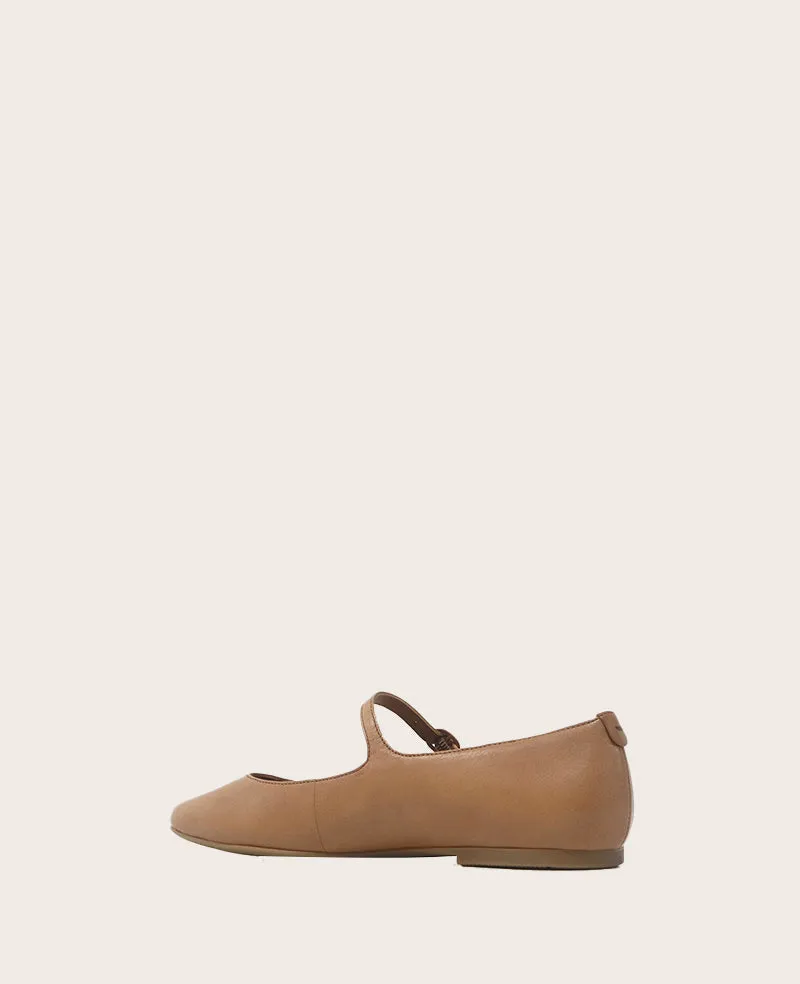 GENTLE SOULS - Wynona Leather Mary Jane Ballet Flat