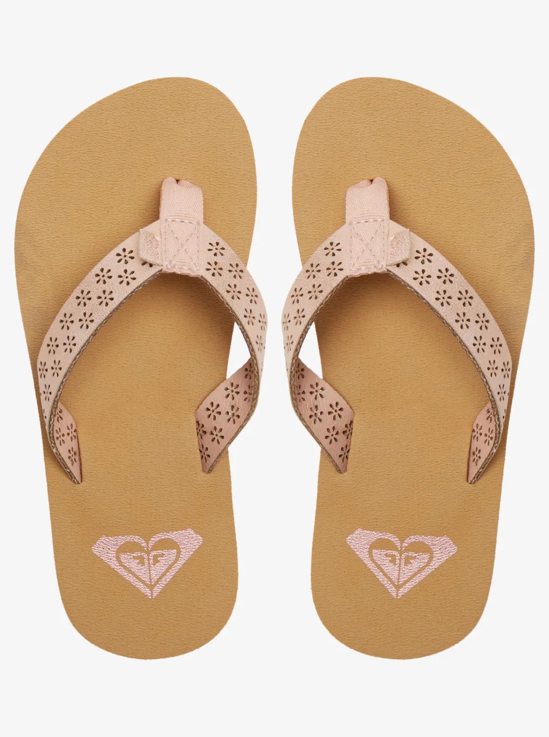 Girls 4-16 Porto Motif Sandals - Barely Pink