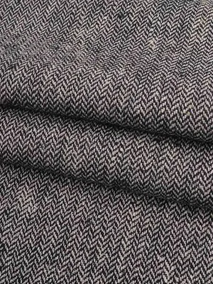 Hemp , Organic Cotton , Yak & Wool Mid-Weight Herringbone Fabric（HG12330）