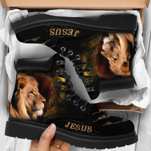 Jesus Leather Boots 1 - Christian Shoes For Men And Women