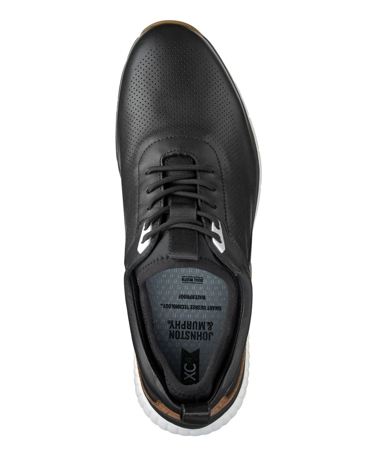 Johnston & Murphy Men's Luxe Hybrid Golf Lace-Up Sneakers, Black