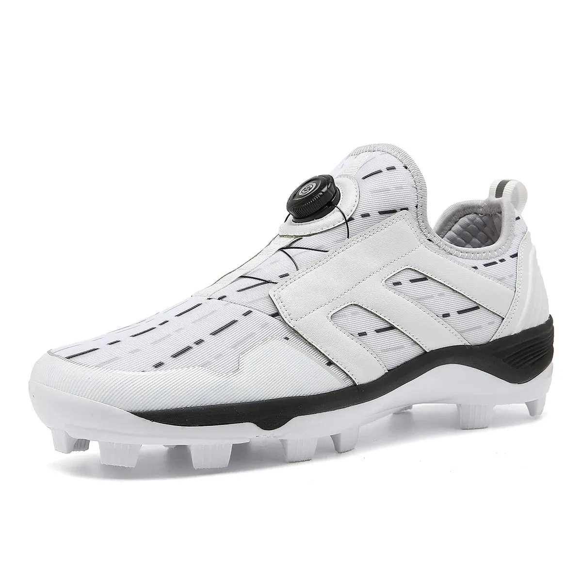 KickMaster New Men's Baseball Shoes/Auto Buckle Spikes Softball Shoes