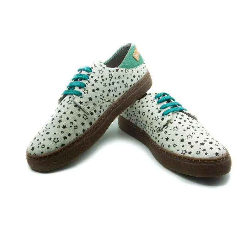 Lace Up WhiteStar Eco-Friendly and Vegan Shoes For Women