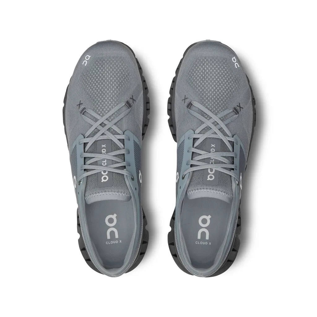 Men's On Cloud X 3 Training Shoe in Mist | Rock