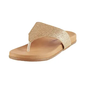 Metro Womens Synthetic Gold Slip Ons (Size (7 UK (40 EU))