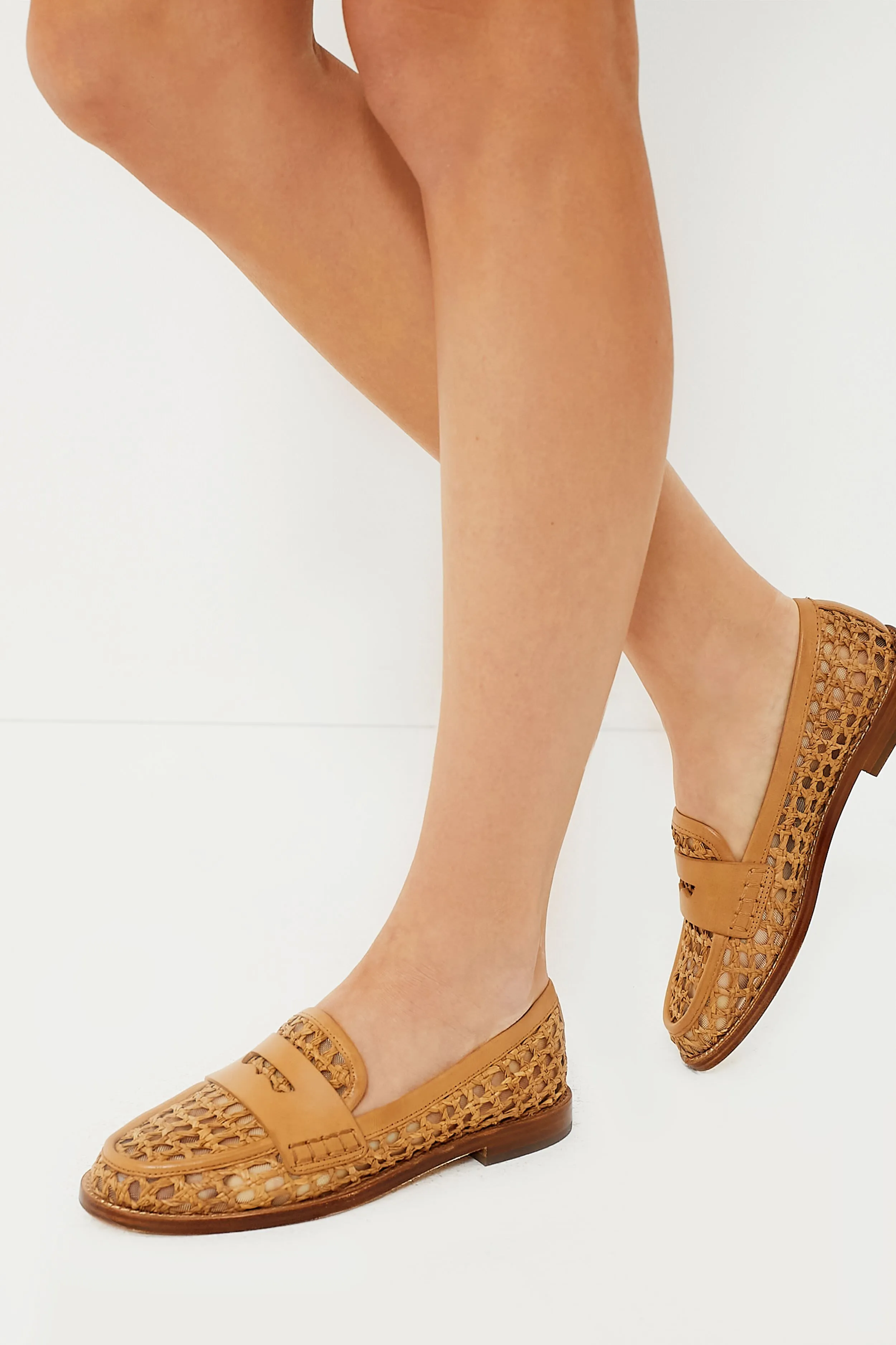 Natural Raffia Rachel Loafers