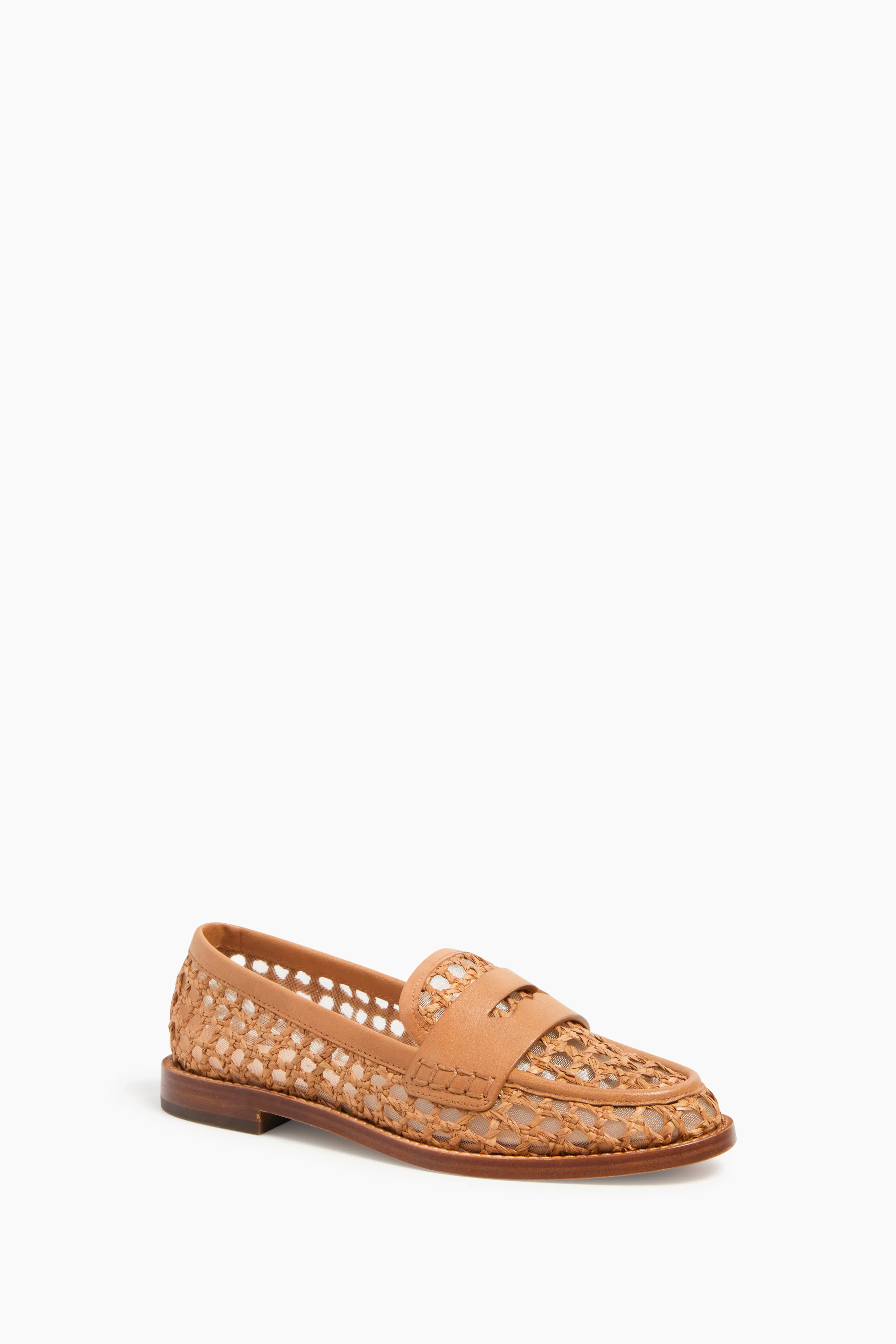 Natural Raffia Rachel Loafers