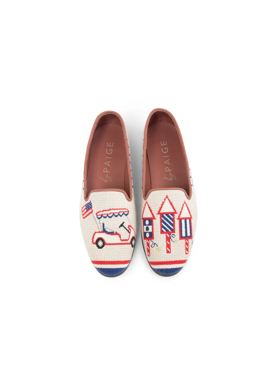 Needlepoint Loafer in American Summer