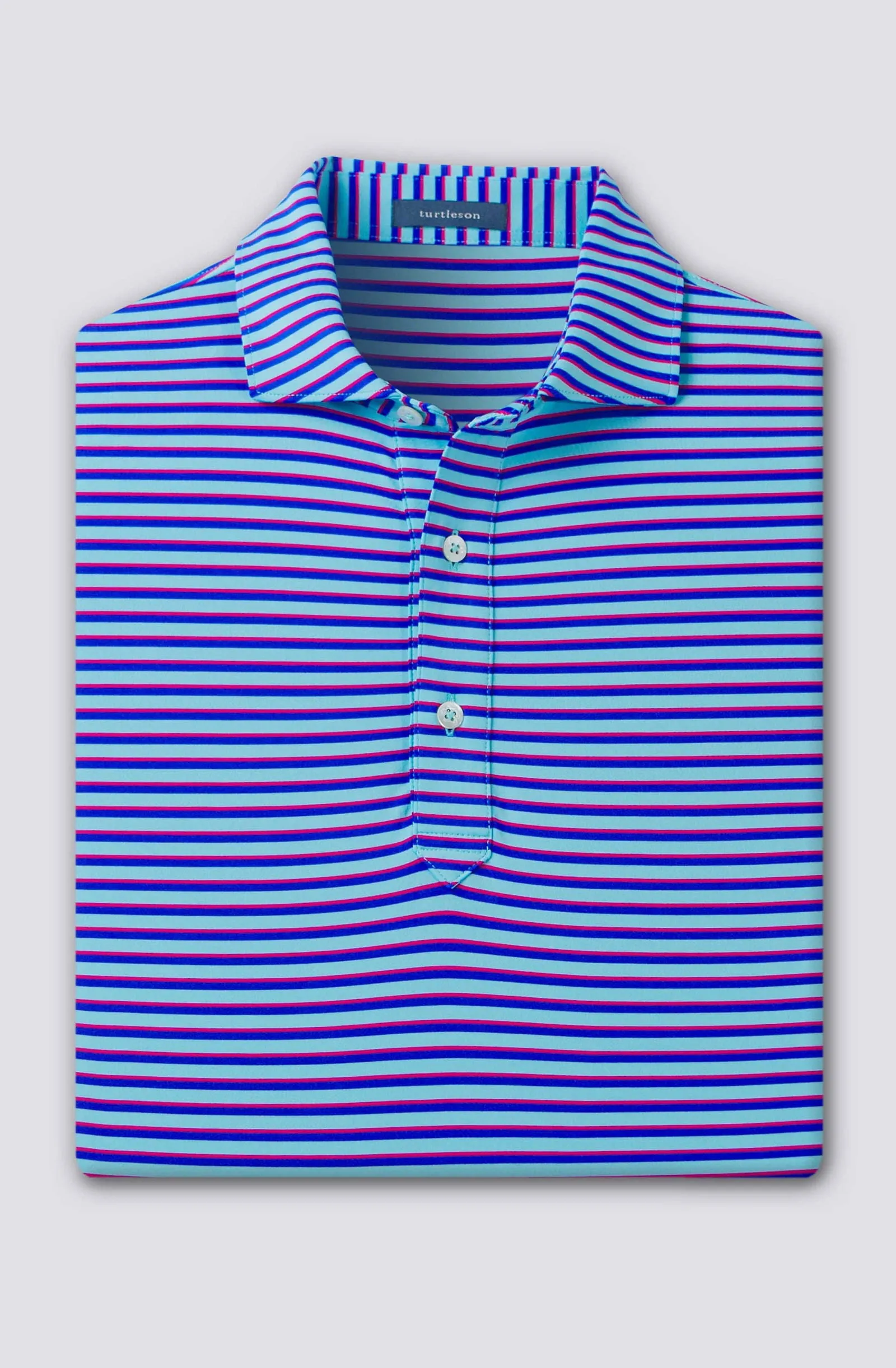 Sherman Stripe Performance Polo