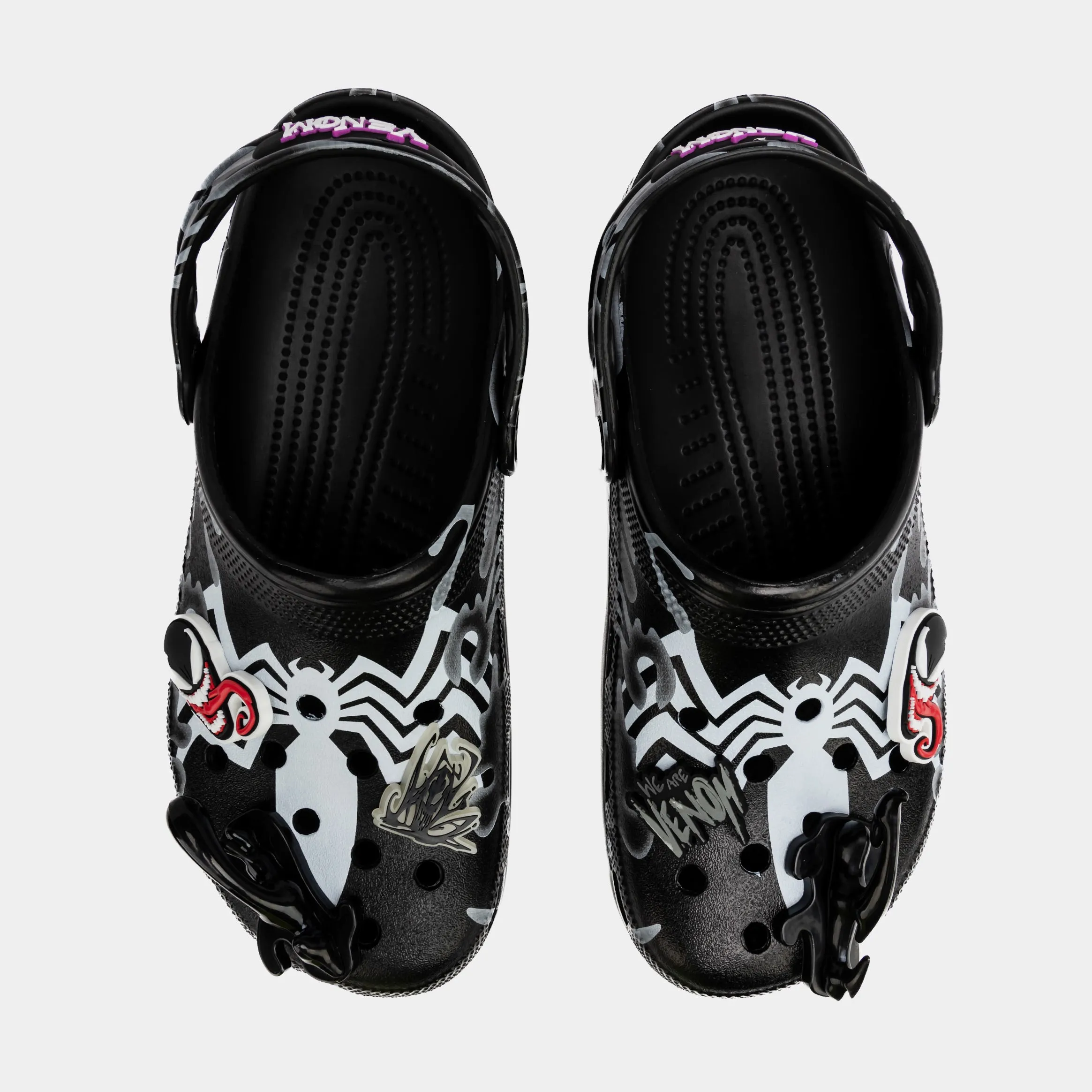 Spider-Man Venom Classic Clog Mens Sandals (Black/Silver)