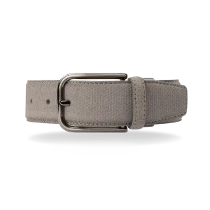 Smoke Suede Belt - Luxurious Textured Accessory