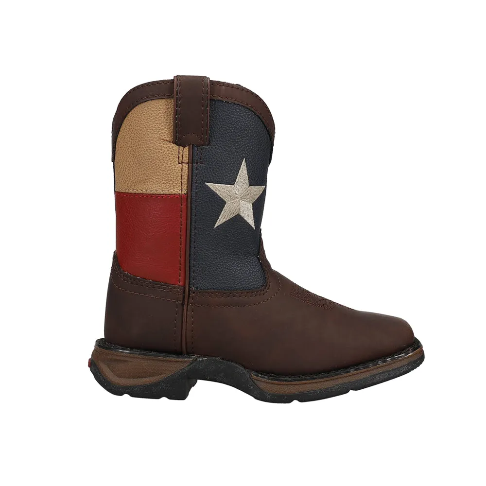 Texas Flag Wellington Square Toe Boot (Little Kid-Big Kid)