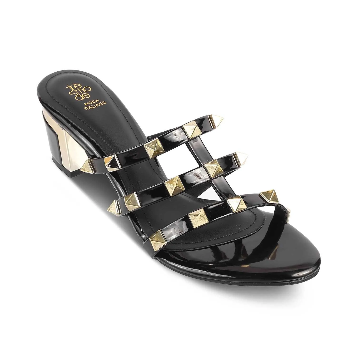 The Palma Black Women's Dress Block Heel Sandals Tresmode