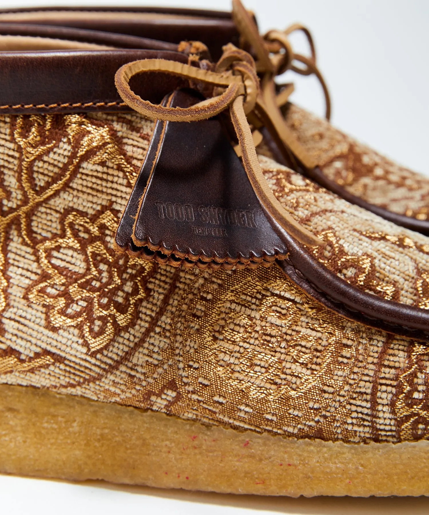 Todd Snyder x Clarks Originals Brown Paisley Wallabee Boot