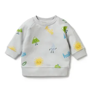 Wilson   Frenchy Organic Terry Sweat - Bluebell