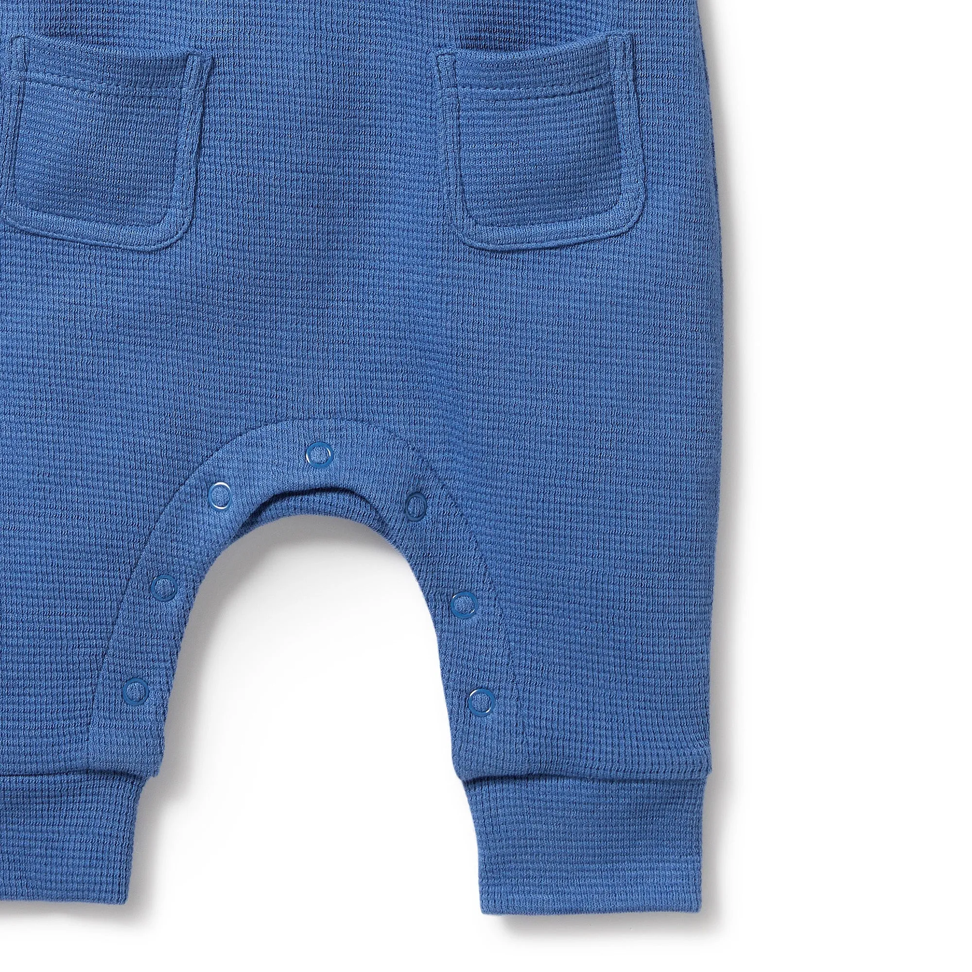 Wilson   Frenchy Organic Waffle Overall - Brilliant Blue